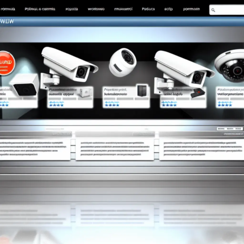 Wizualizacja wyróżnionych produktów CCTV i alarmów