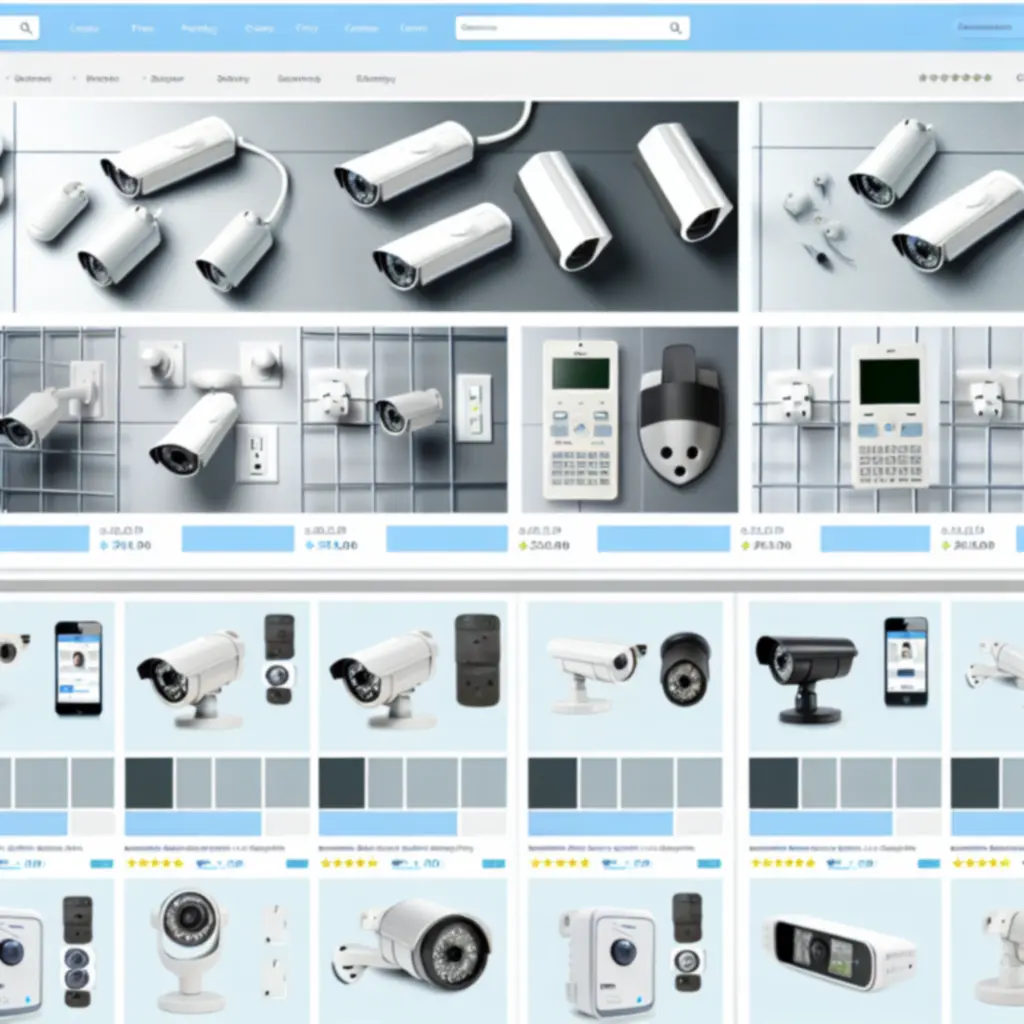 Podgląd siatki produktów z cenami i ocenami